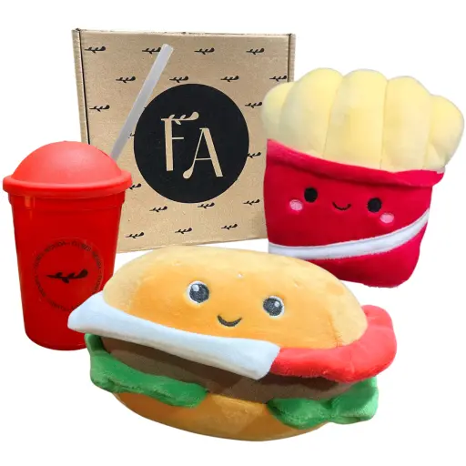 Combo peluche fast food 